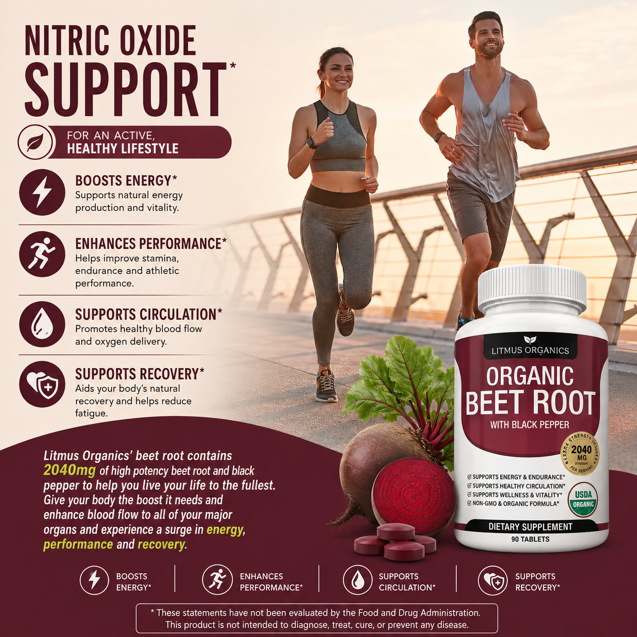 Litmus Organics - Beet Root Capsules — Blood Pressure Support