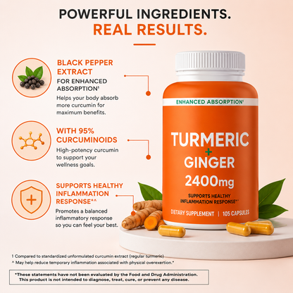Litmus Organics - Turmeric Curcumin - Inflammation Support Capsules