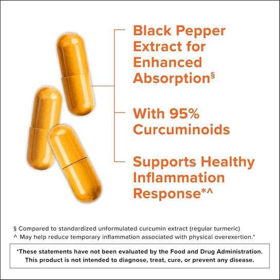 Litmus Organics - Turmeric Curcumin - Inflammation Support Capsules