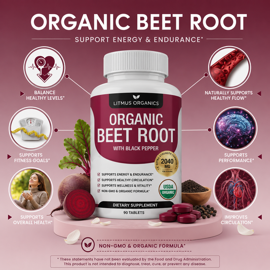 Litmus Organics - Beet Root Capsules — Blood Pressure Support